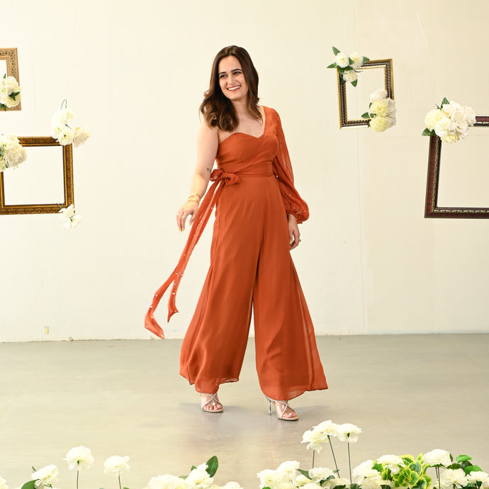 Cocoa One-Shoulder Jumpsuit